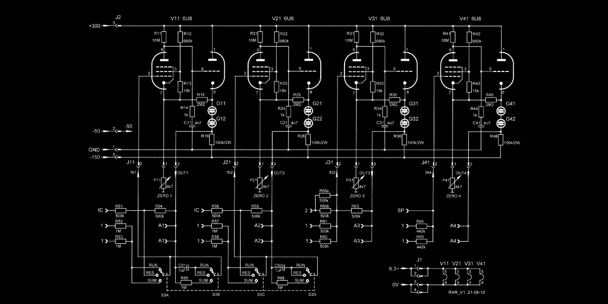 analog computer schematic